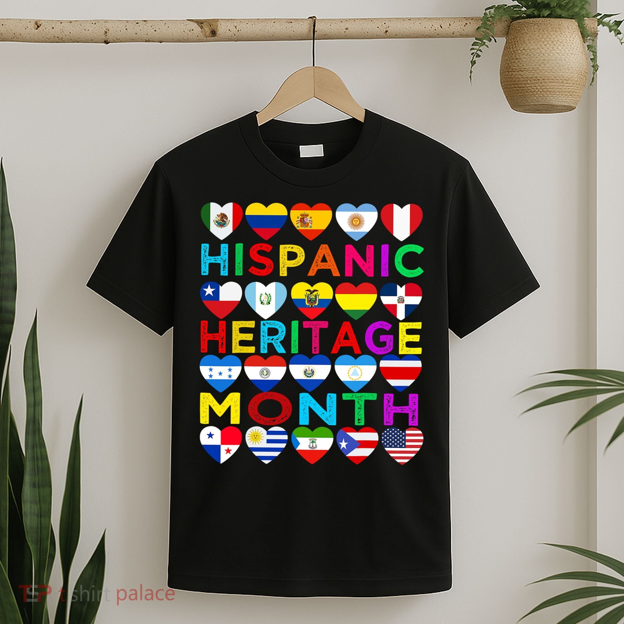 National Hispanic Heritage Month Latino Countries Flag T-Shirt