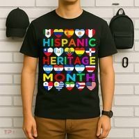 National Hispanic Heritage Month Latino Countries Flag T-Shirt thumb 6