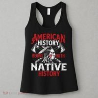 Native History - Indigenous Indian Native American Blood Women's Tank Top thumb 3