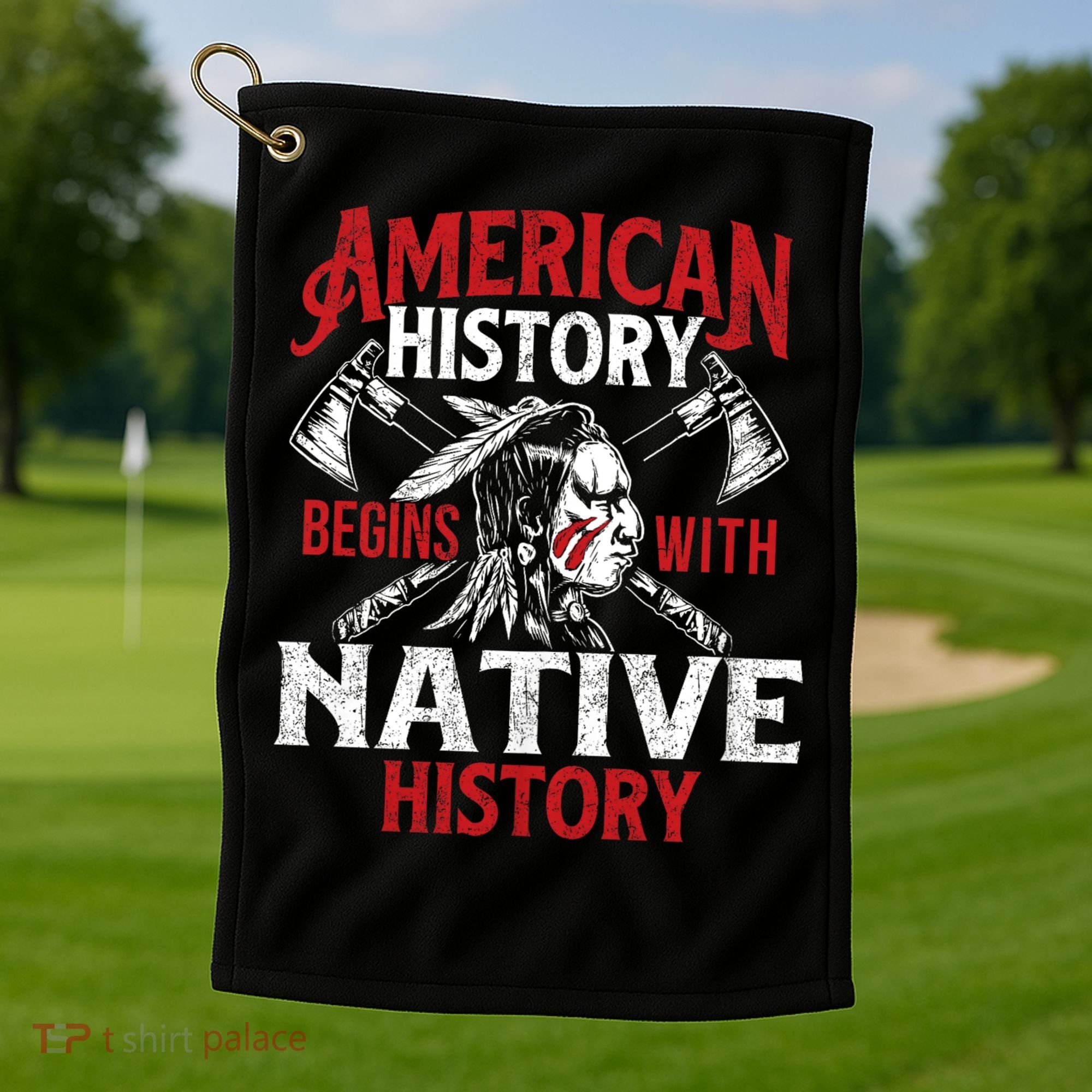 Native History - Indigenous Indian Native American Blood Golf Towel