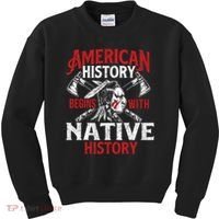 Native History - Indigenous Indian Native American Blood Kids Sweatshirt thumb 0