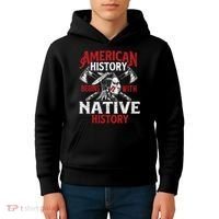 Native History - Indigenous Indian Native American Blood Kids Hoodie thumb 4