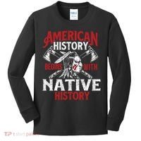 Native History - Indigenous Indian Native American Blood Kids Long Sleeve Shirt thumb 0
