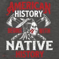 Native History - Indigenous Indian Native American Blood Vector Backpack thumb 2