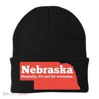 Nebraska Honestly Its Not For Everyone Funny Nebraska Beanie thumb 0