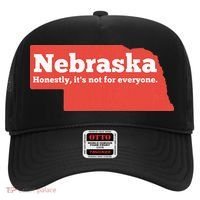 Nebraska Honestly Its Not For Everyone Funny Nebraska Hat thumb 0