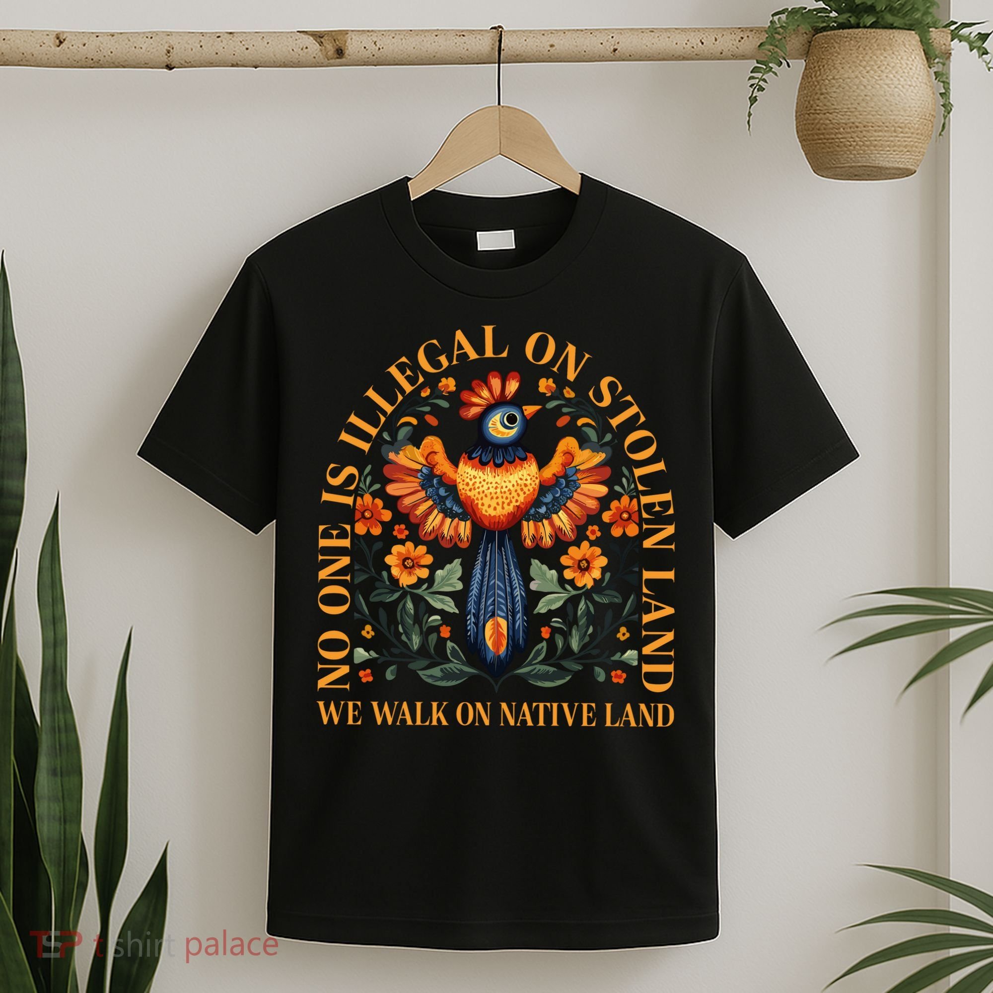 No Human Is Illegal On Stolen Land T-Shirt
