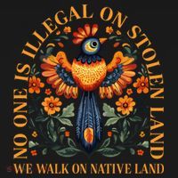 No Human Is Illegal On Stolen Land Women's Hoodie thumb 2