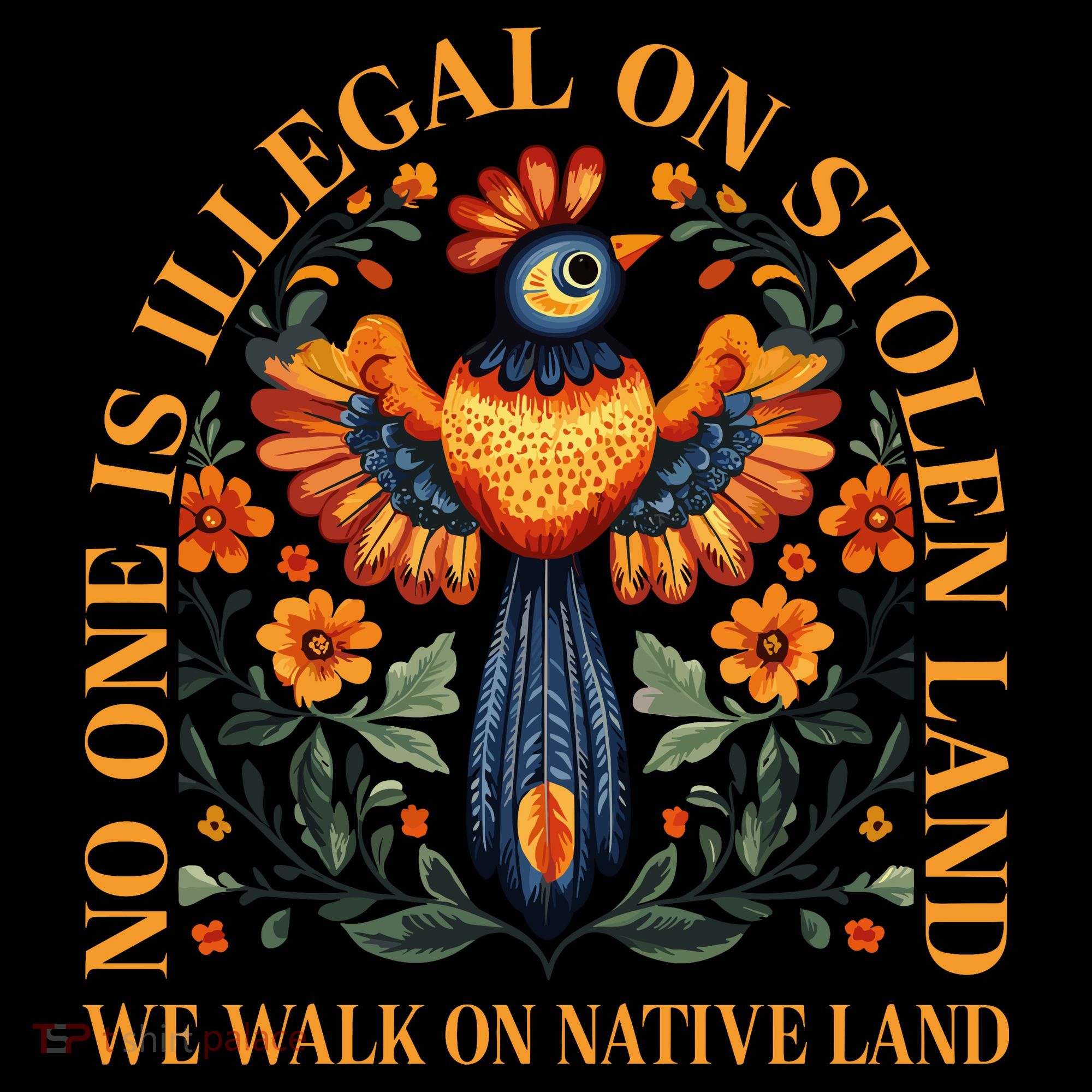 No Human Is Illegal On Stolen Land Women's Hoodie