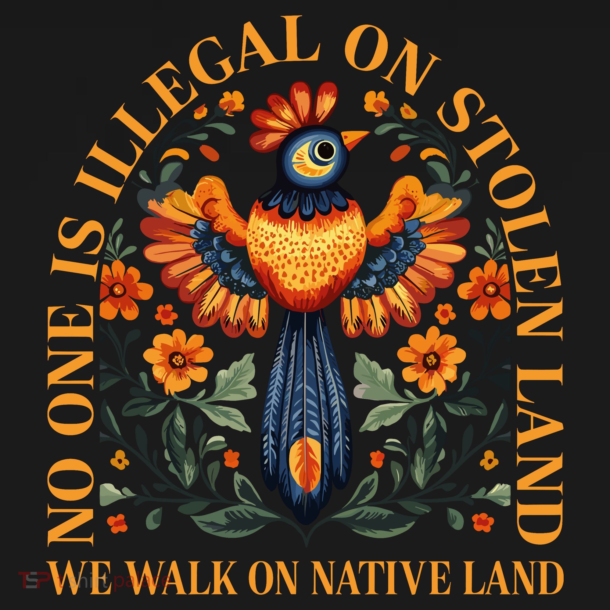 No Human Is Illegal On Stolen Land Women's Tank Top