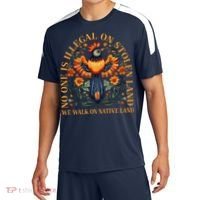 No Human Is Illegal On Stolen Land Sport-Tek Competitor United Soccer Jersey thumb 0