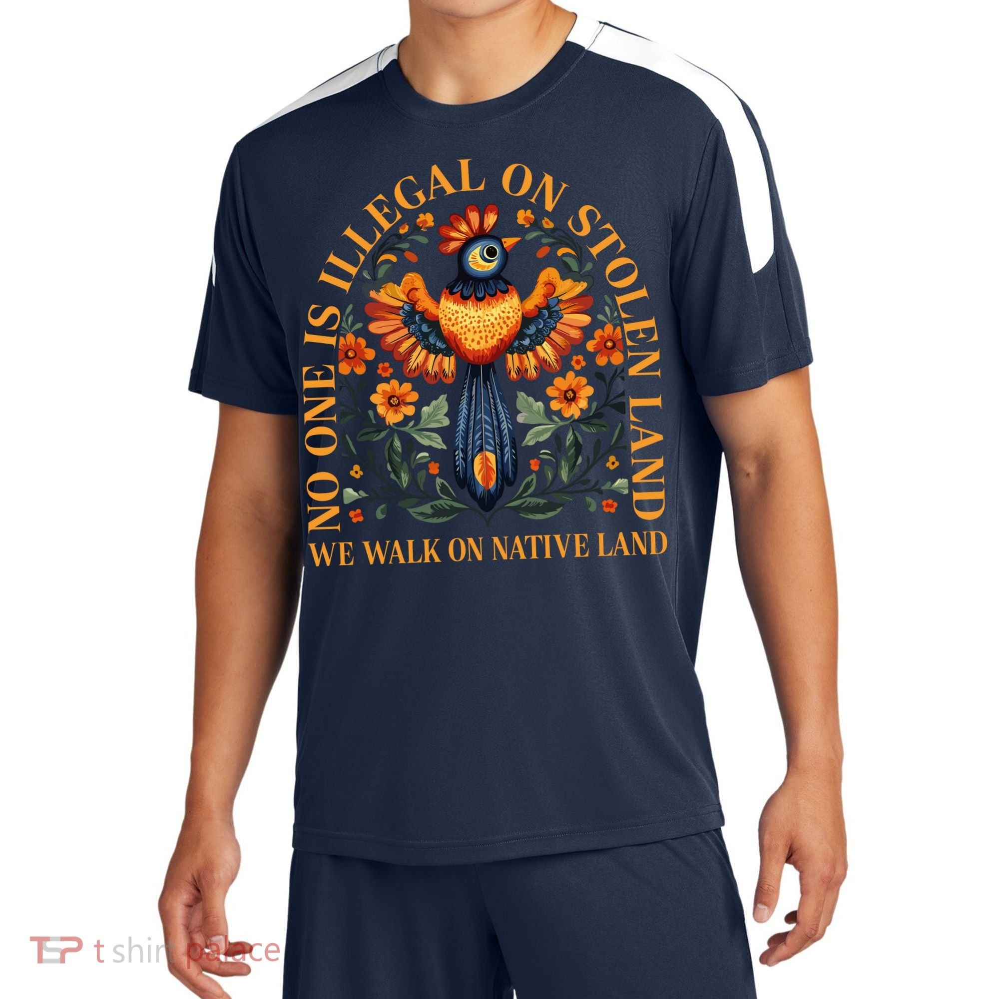 No Human Is Illegal On Stolen Land Sport-Tek Competitor United Soccer Jersey