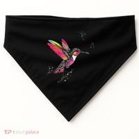 Neon Hummingbird In Flight USA-Made Doggie Bandana thumb 0