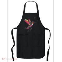 Neon Hummingbird In Flight Apron thumb 0