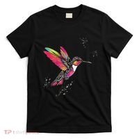 Neon Hummingbird In Flight T-Shirt thumb 0