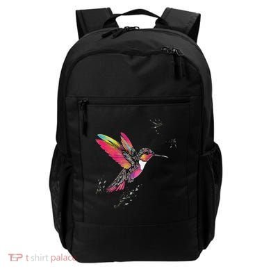 Neon Hummingbird In Flight Backpack