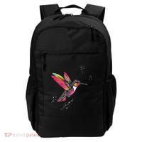 Neon Hummingbird In Flight Backpack thumb 0