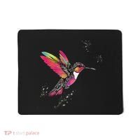 Neon Hummingbird In Flight Mousepad thumb 0
