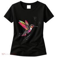 Neon Hummingbird In Flight Women's T-Shirt thumb 0