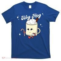 Nog Hog Kawaii Groovy Christmas Eggnog Made Me Retro Egg Nog Great Gift T-Shirt thumb 0