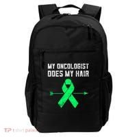 Non Hodgkins Lymphoma Support My Oncologist Does My Hair Funny Gift Backpack thumb 0