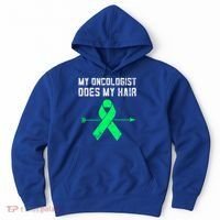 Non Hodgkins Lymphoma Support My Oncologist Does My Hair Funny Gift Hoodie thumb 0
