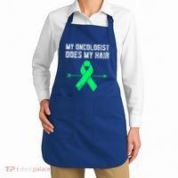 Non Hodgkins Lymphoma Support My Oncologist Does My Hair Funny Gift Apron thumb 2