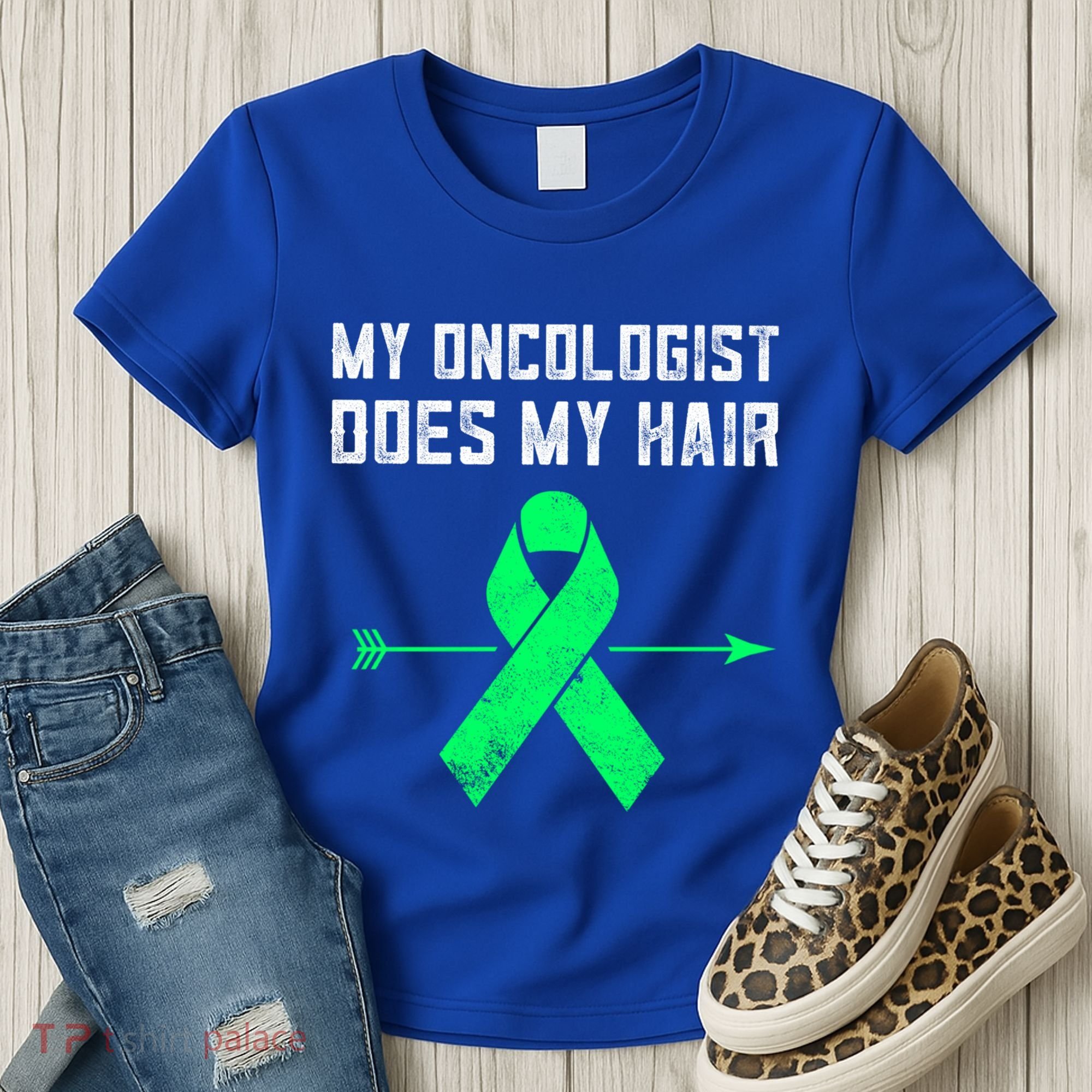 Non Hodgkins Lymphoma Support My Oncologist Does My Hair Funny Gift Women's T-Shirt