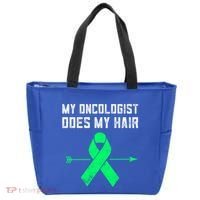 Non Hodgkins Lymphoma Support My Oncologist Does My Hair Funny Gift Tote Bag thumb 0