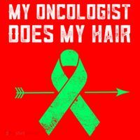 Non Hodgkins Lymphoma Support My Oncologist Does My Hair Funny Gift Santa Hat thumb 1