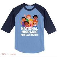 National Hispanic Month Celebration Raglan Baseball Sleeve Shirt thumb 0