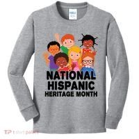 National Hispanic Month Celebration Kids Long Sleeve Shirt thumb 0