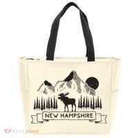 New Hampshire Mountain Moose Cool New Hampshire Gift Tote Bag thumb 0