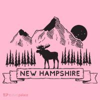 New Hampshire Mountain Moose Cool New Hampshire Gift Coaster thumb 2