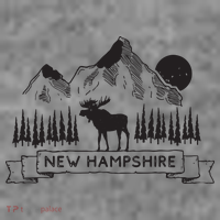 New Hampshire Mountain Moose Cool New Hampshire Gift Toddler Hoodie thumb 2