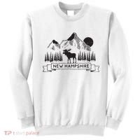New Hampshire Mountain Moose Cool New Hampshire Gift Sweatshirt thumb 0