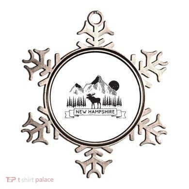 New Hampshire Mountain Moose Cool New Hampshire Gift Ornament