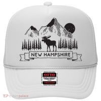 New Hampshire Mountain Moose Cool New Hampshire Gift Hat thumb 0