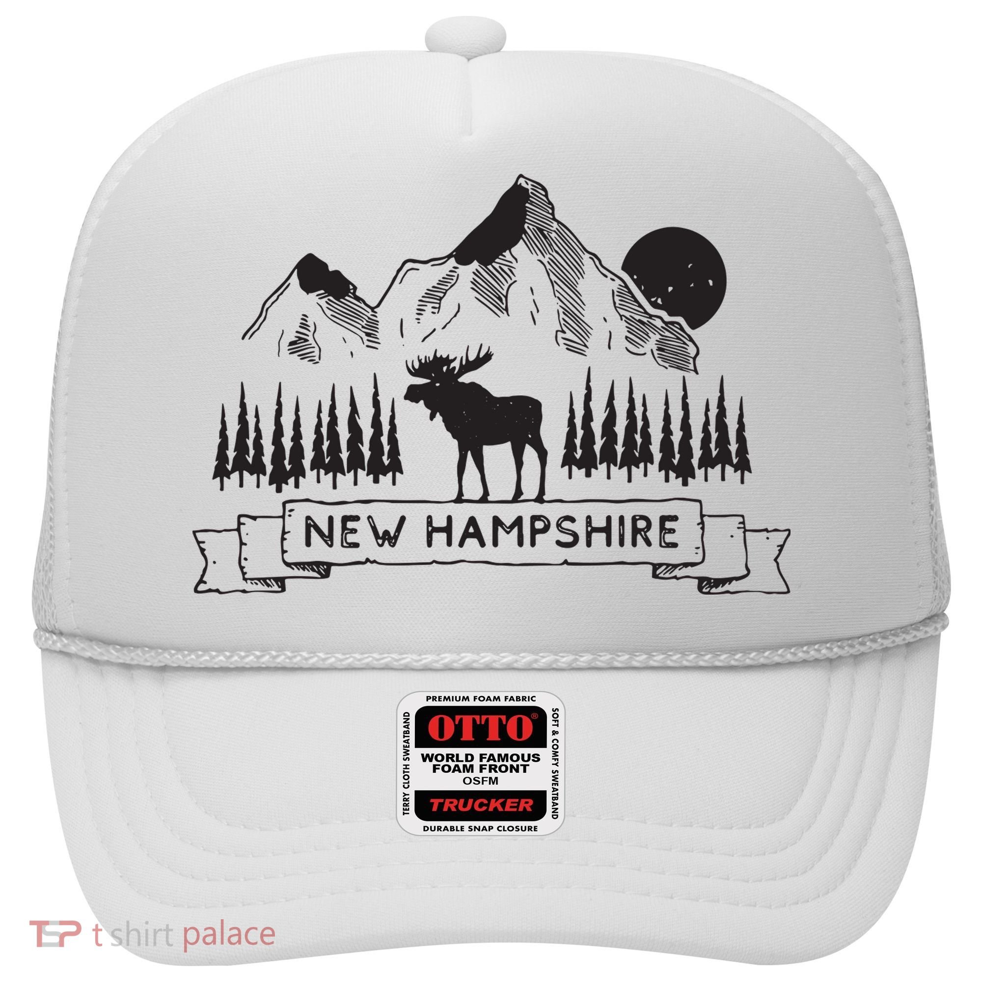 New Hampshire Mountain Moose Cool New Hampshire Gift Hat