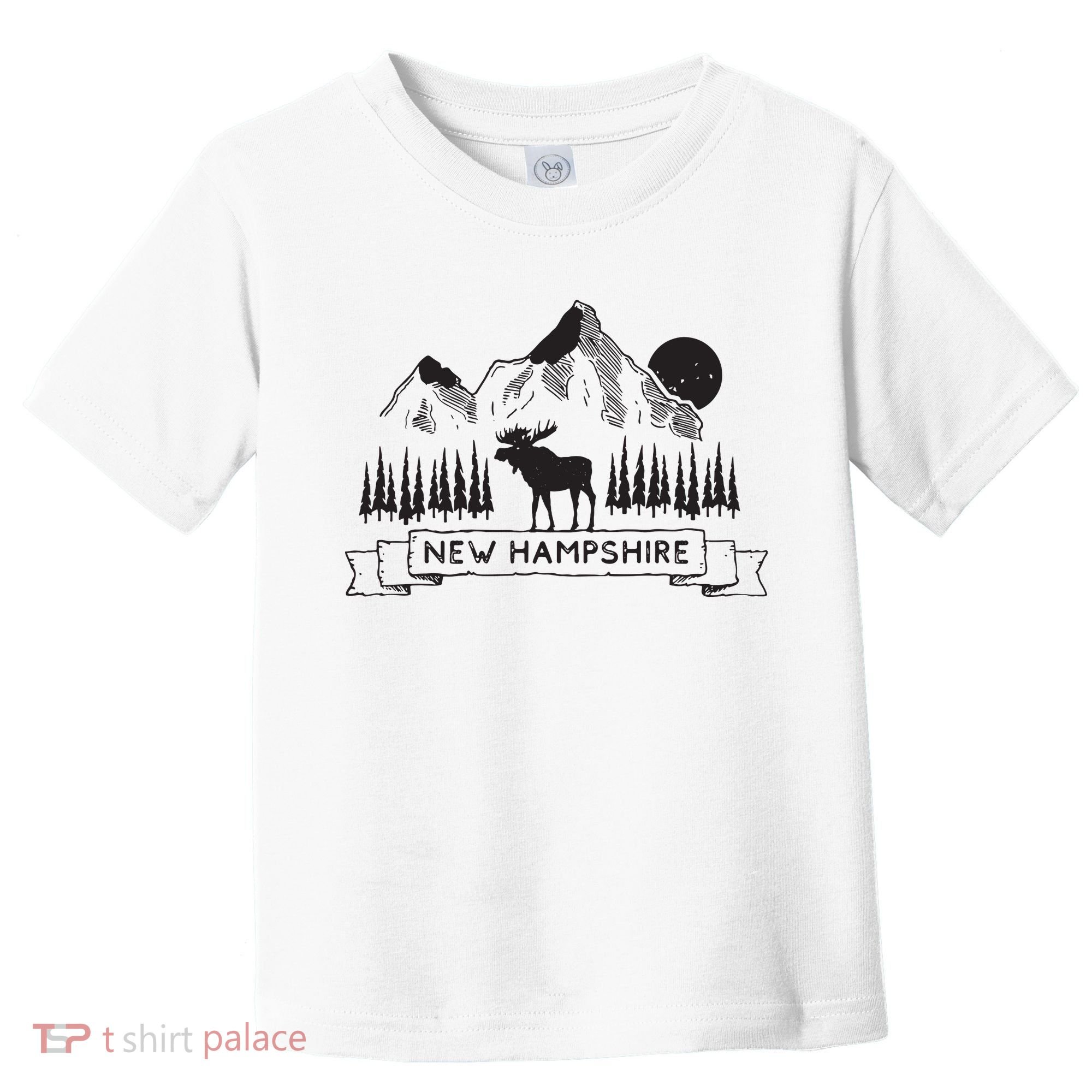 New Hampshire Mountain Moose Cool New Hampshire Gift Toddler T-Shirt