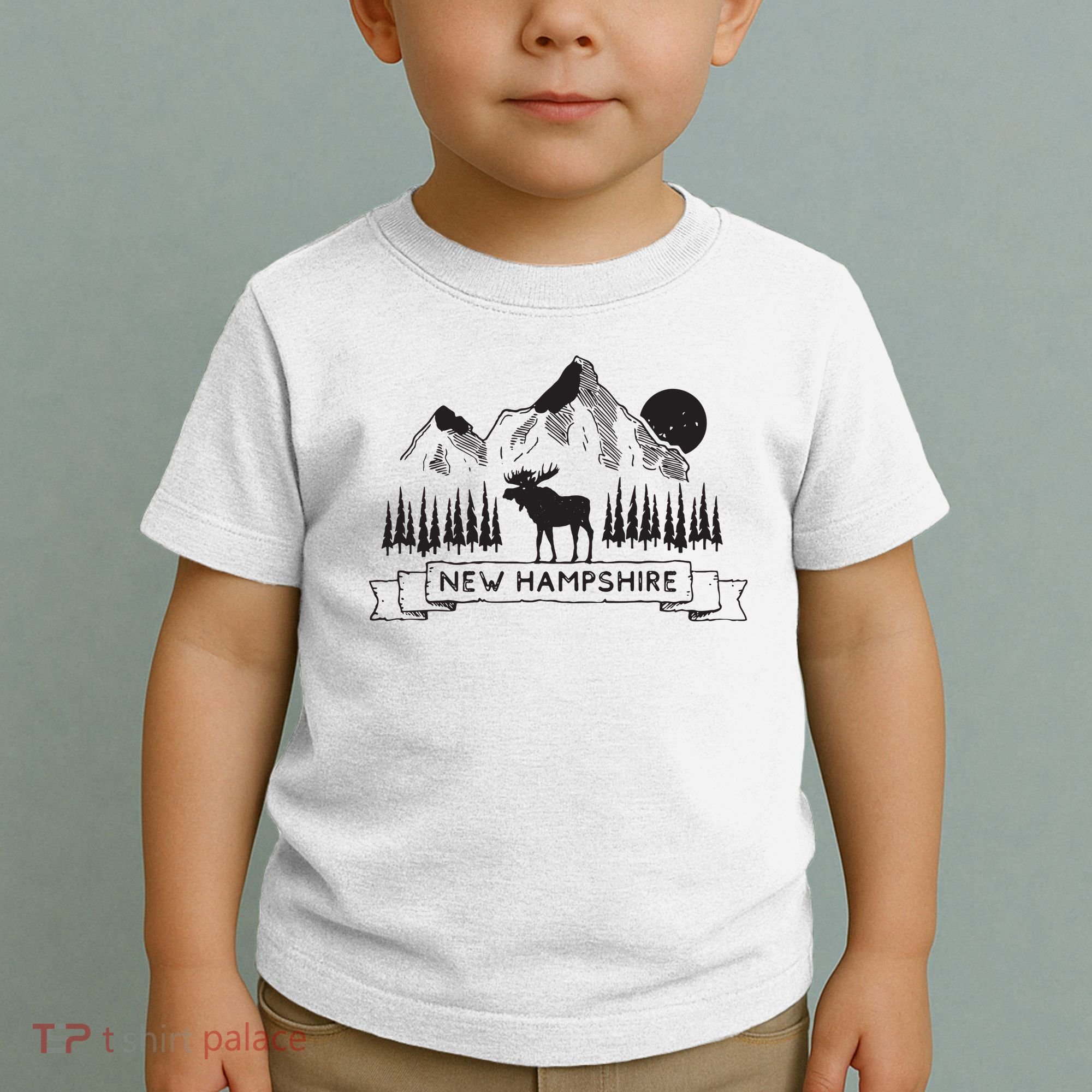 New Hampshire Mountain Moose Cool New Hampshire Gift Toddler T-Shirt