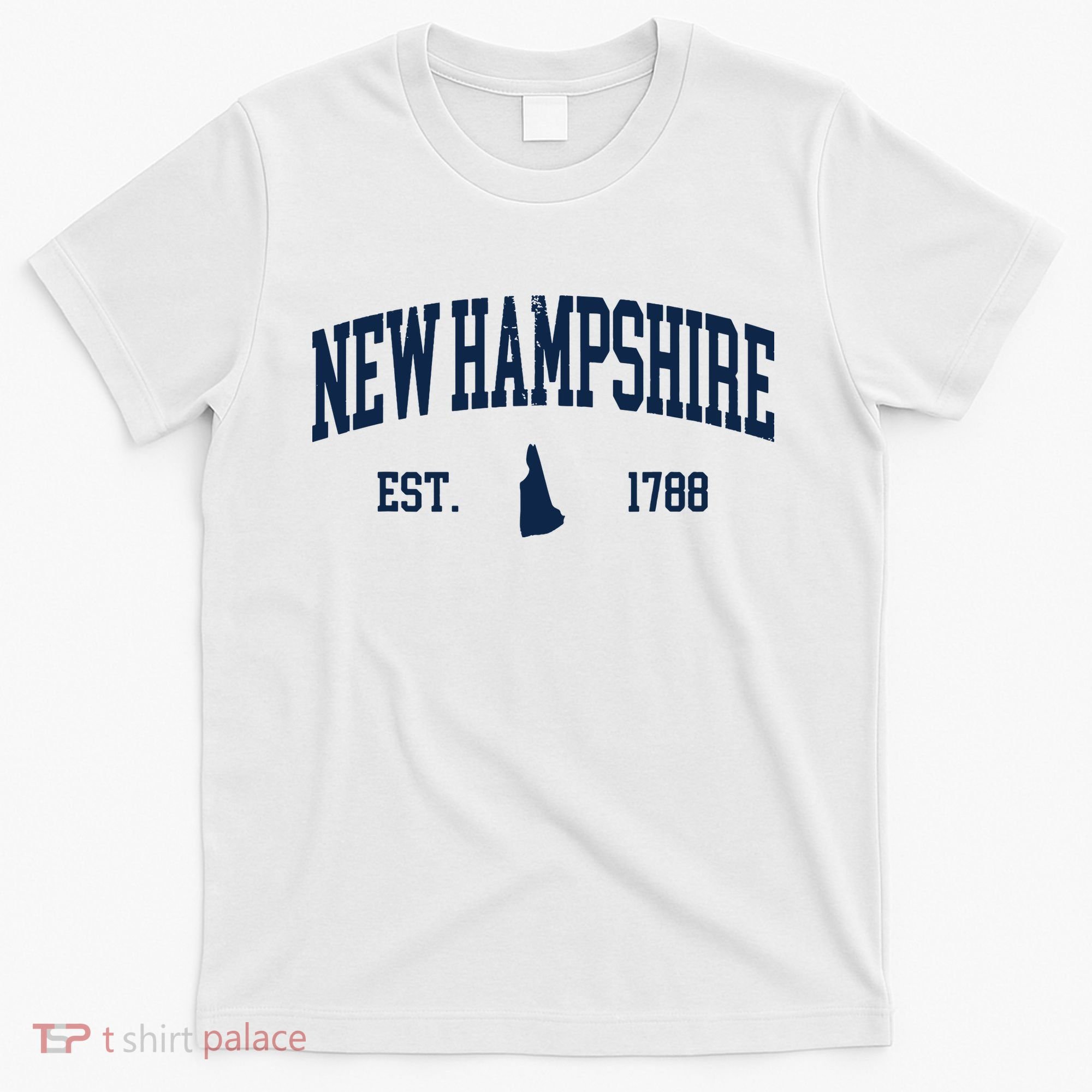 New Hampshire Map 1788 Vintage Souvenirs New Hampshire T-Shirt