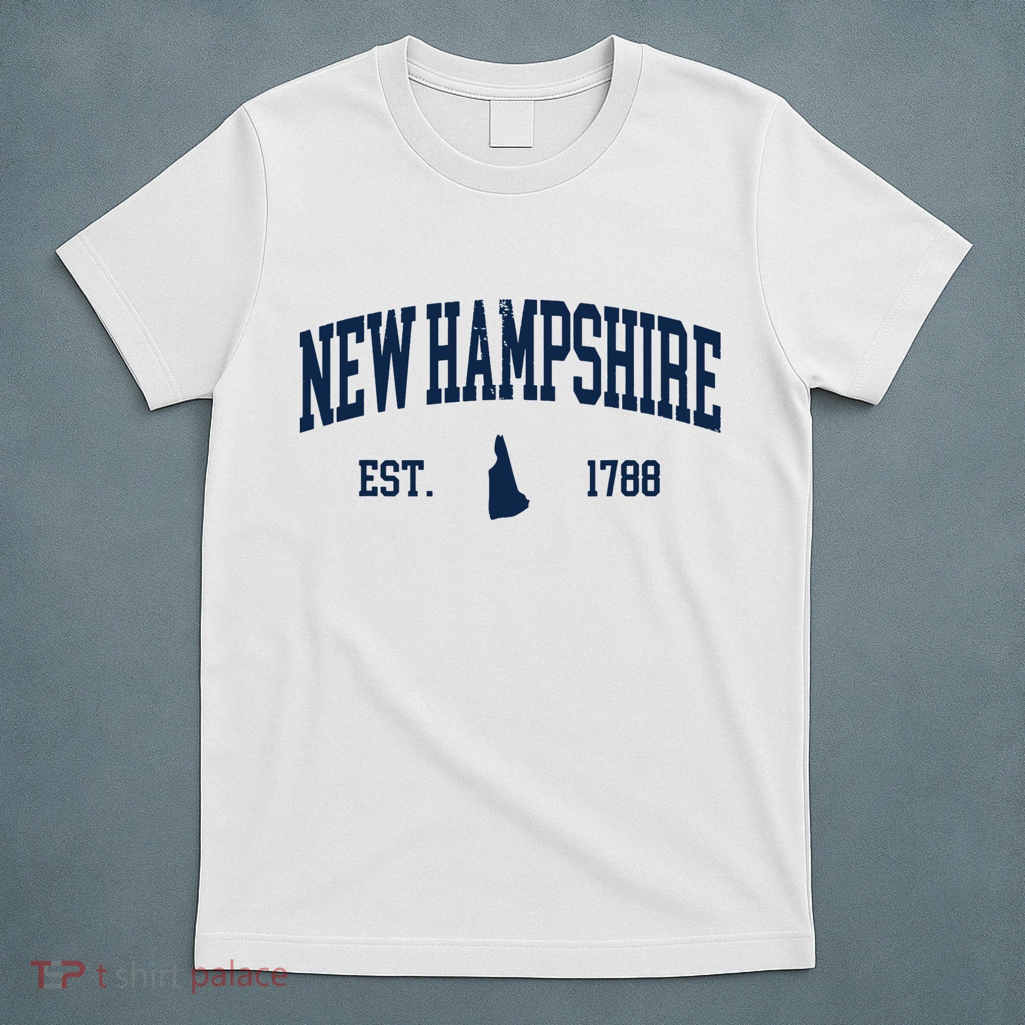 New Hampshire Map 1788 Vintage Souvenirs New Hampshire T-Shirt