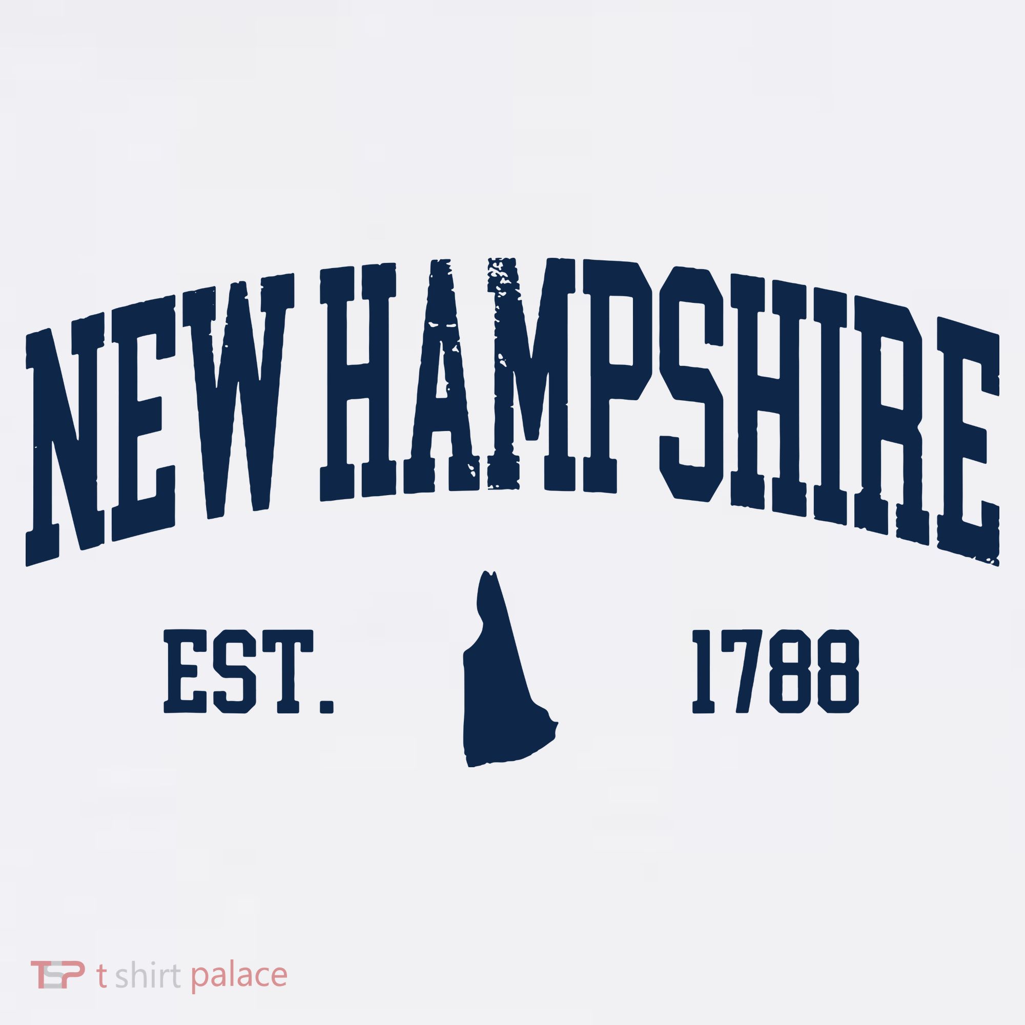New Hampshire Map 1788 Vintage Souvenirs New Hampshire T-Shirt