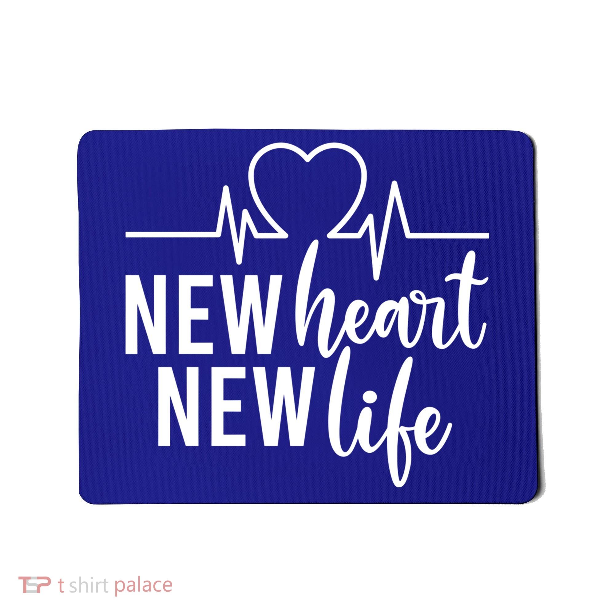 New Heart New Life Open Heart Surgery Survivor Funny Gift Mousepad