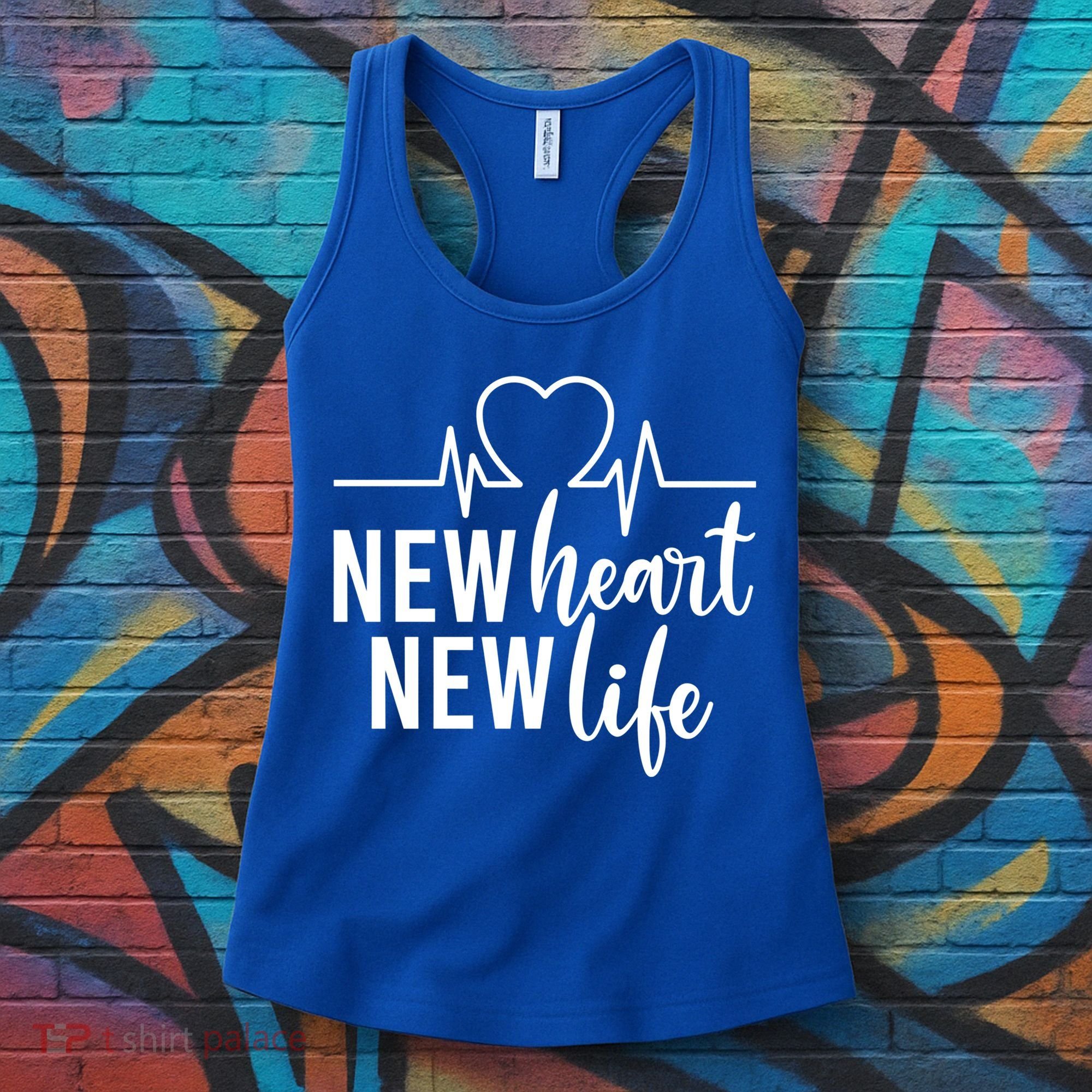 New Heart New Life Open Heart Surgery Survivor Funny Gift Women's Tank Top
