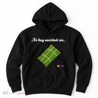 No hay navidad sin hallacas Venezolanas para mujer venezuela Hoodie thumb 0