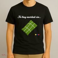 No hay navidad sin hallacas Venezolanas para mujer venezuela T-Shirt thumb 3