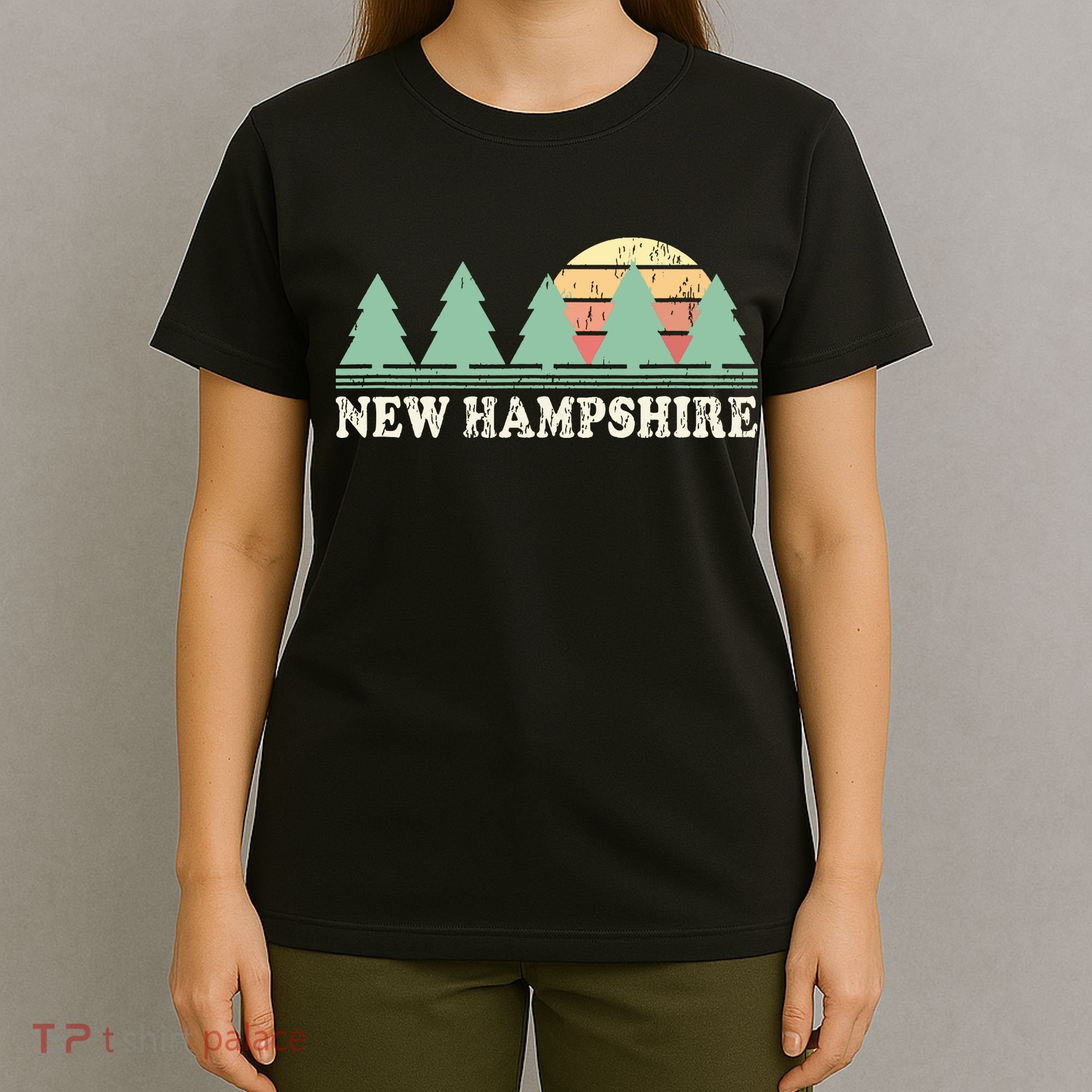 New Hampshire Nh Vintage Retro 70s Graphic T-Shirt
