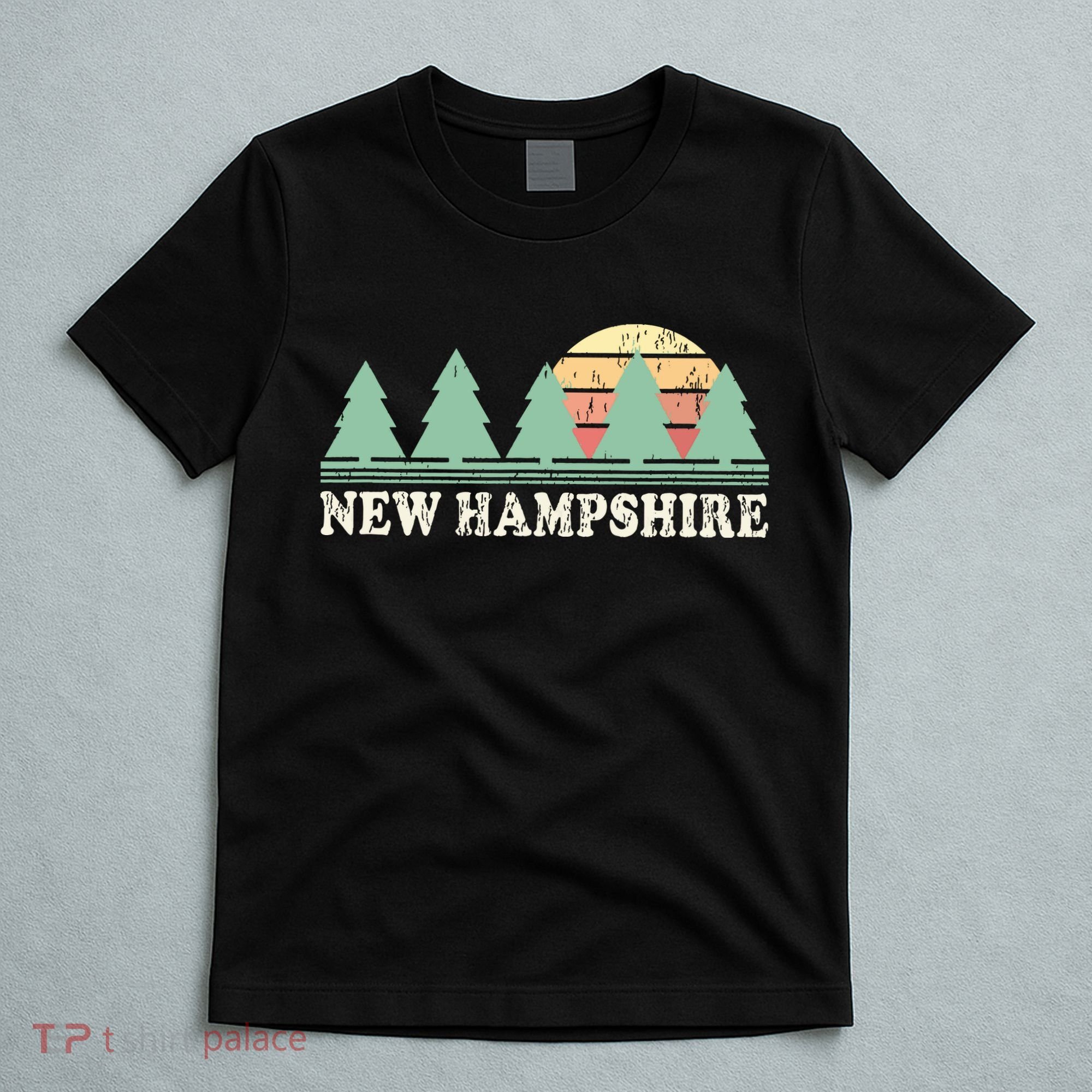 New Hampshire Nh Vintage Retro 70s Graphic T-Shirt